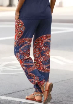 Discount LASCANA Strandhose Marine-Rot