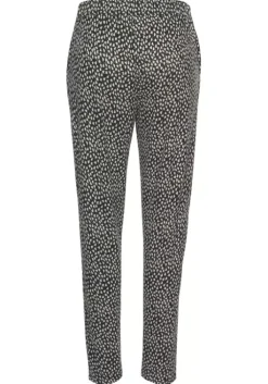s.Oliver Strandhose Schwarz-Creme-Bedruckt
