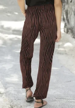 Online LASCANA Strandhose Schwarz-Terra-Bedruckt