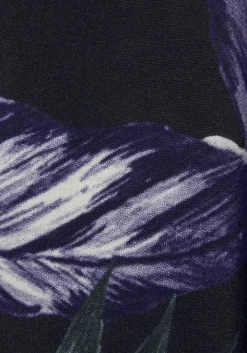 LASCANA Strandkleid Schwarz Bedruckt