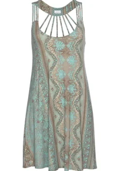 LASCANA Strandkleid Turkis-Bedruckt