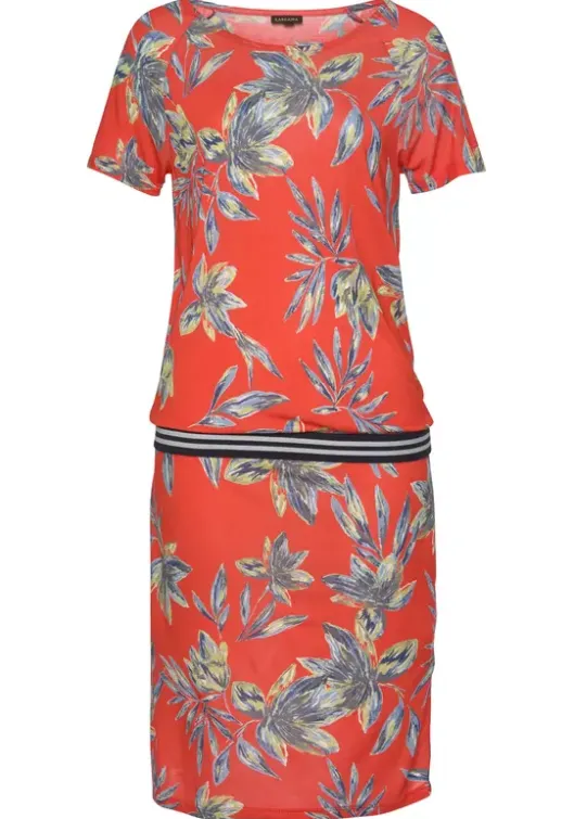 Clearance LASCANA Strandkleid Rot-Bedruckt