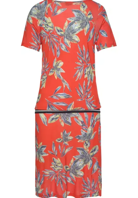 Clearance LASCANA Strandkleid Rot-Bedruckt