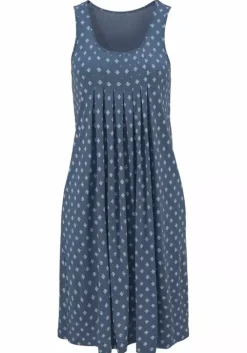 Best Beachtime Strandkleid Blau-Bedruckt
