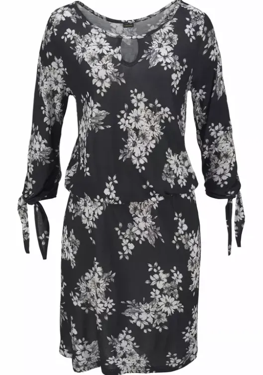 Online LASCANA Strandkleid Schwarz-Creme