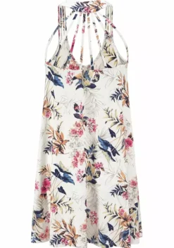 s.Oliver Strandkleid Weis-Bedruckt