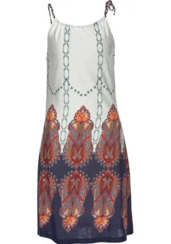 Best Beachtime Strandkleid Weis-Bunt-Bedruckt