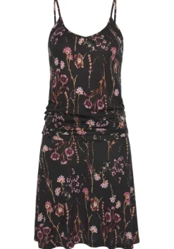 Hot LASCANA Strandkleid Schwarz-Bedruckt