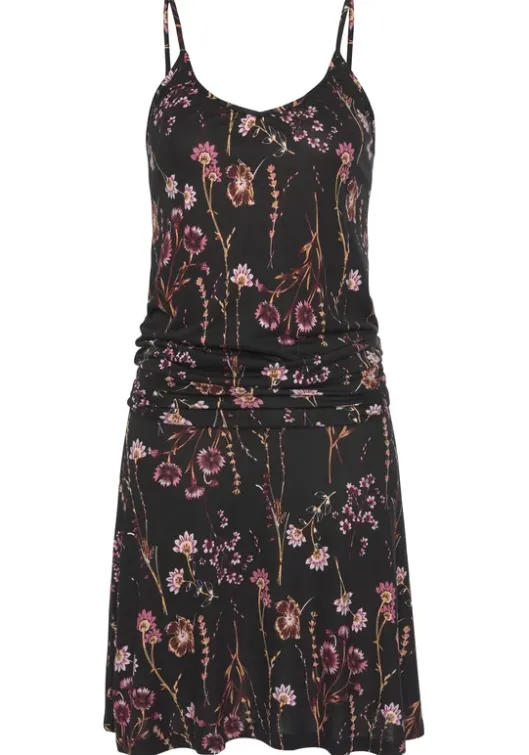 Hot LASCANA Strandkleid Schwarz-Bedruckt