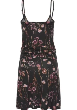 Hot LASCANA Strandkleid Schwarz-Bedruckt