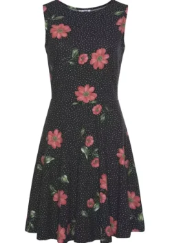 Hot Beachtime Strandkleid Schwarz-Rot
