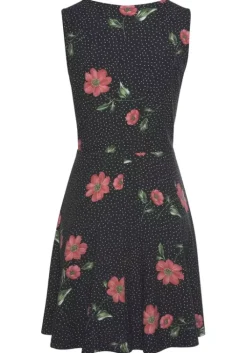 Hot Beachtime Strandkleid Schwarz-Rot