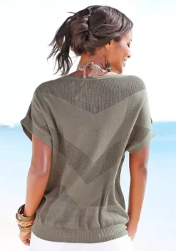 Sale LASCANA Strandpullover Khaki