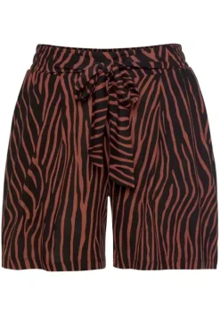 LASCANA Strandshorts Schwarz-Terra-Bedruckt
