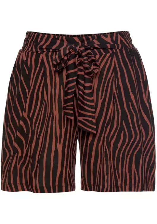 LASCANA Strandshorts Schwarz-Terra-Bedruckt