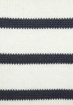 Online Vivance Streifenpullover Weis-Marine
