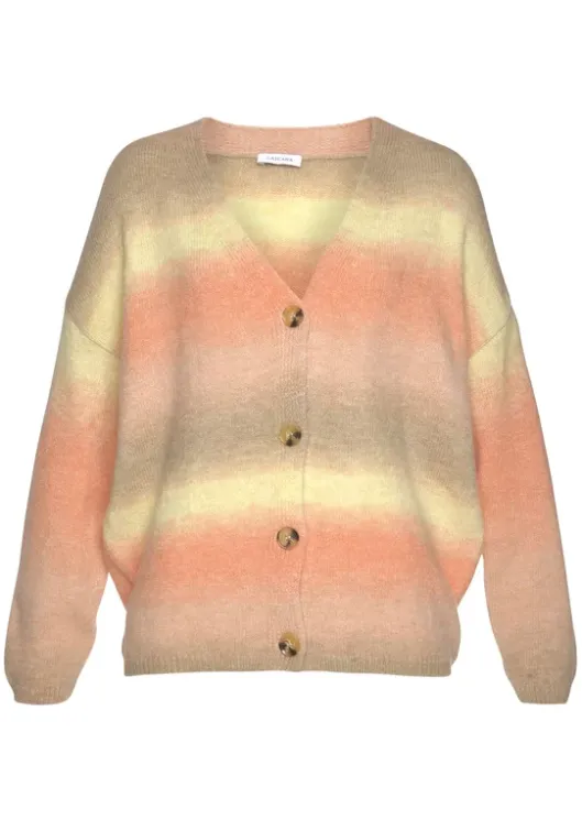 Sale LASCANA Strickjacke Apricot-Gelb-Braun