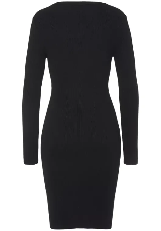Online Buffalo Strickkleid Schwarz