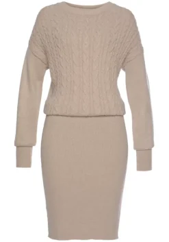 Hot LASCANA Strickkleid Beige