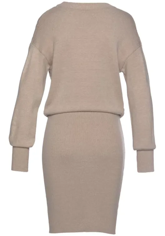 Hot LASCANA Strickkleid Beige