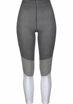 Sale Bench. Strickleggings Anthrazit-Grau-Weis