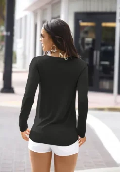 Clearance LASCANA Strickpullover Schwarz
