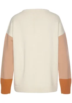 Hot LASCANA Strickpullover Creme-Orange-Apricot