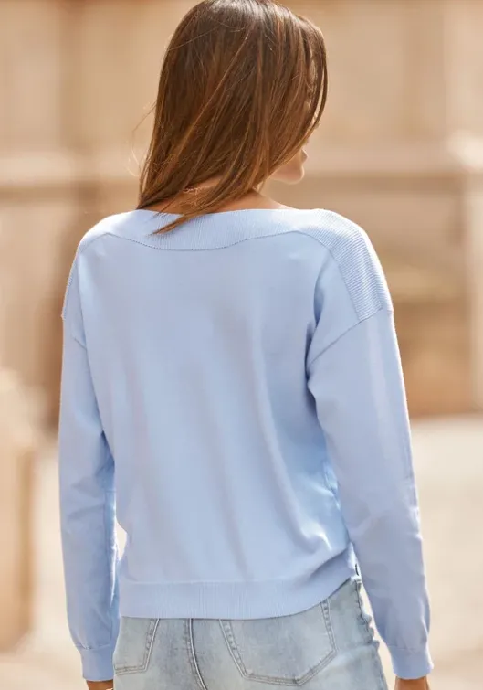 Vivance Strickpullover Bleu
