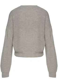 LASCANA Strickpullover Sand-Meliert