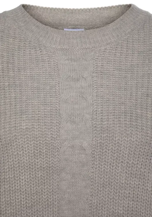 LASCANA Strickpullover Sand-Meliert