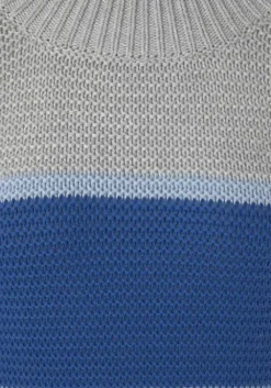 Hot LASCANA Strickpullover Grau Gestreift