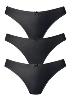 petite fleur String 3Xschwarz