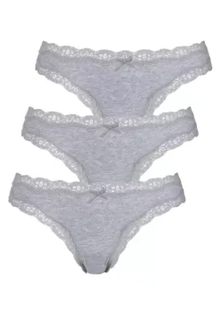 Outlet LASCANA String Grau-Meliert
