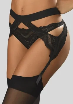 New petite fleur gold String Schwarz