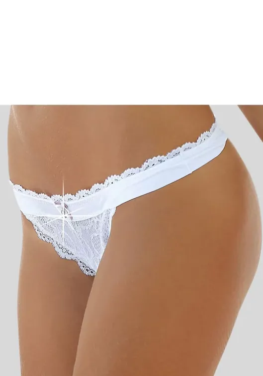 Outlet LASCANA String"Premium Dessous" Weis