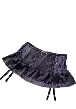 New petite fleur gold Stringrock Schwarz