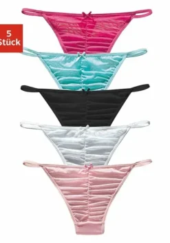 Vivance Stringtanga Pink, Weis, Turkis, Rosa, Schwarz