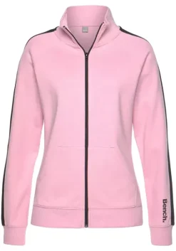 Outlet Bench. Sweatjacke Rosa-Schwarz
