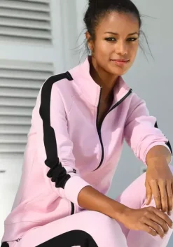 Outlet Bench. Sweatjacke Rosa-Schwarz