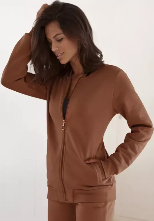 Hot Buffalo Sweatjacke Caramel