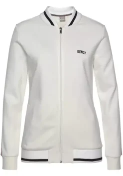 Online Bench. Sweatjacke Offwhite-Ecru-Altweis