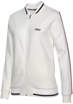 Online Bench. Sweatjacke Offwhite-Ecru-Altweis