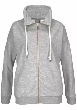 Best Bench. Sweatjacke Grau-Meliert