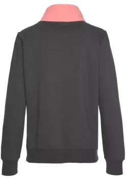 New H.I.S Sweatjacke Anthrazit-Rosa