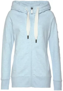 Discount Elbsand Sweatjacke"Kria" Hellblau-Meliert