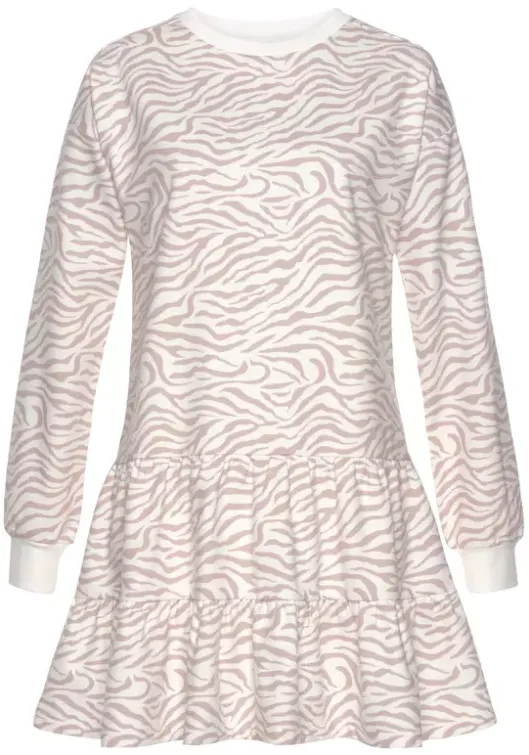 Outlet LASCANA Sweatkleid Nougat