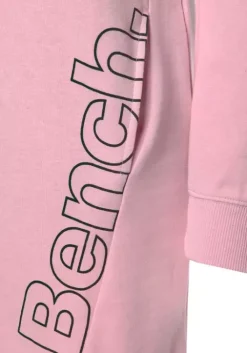 Best Bench. Sweatkleid Rosa-Schwarz
