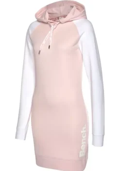 Bench. Sweatkleid Weis-Rosa
