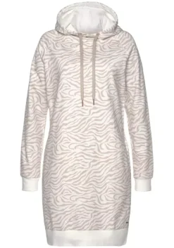 Outlet LASCANA Sweatkleid"Mit Kapuze" Nougat-Beige