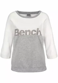 Clearance Bench. Sweatshirt Ecru-Grau-Meliert